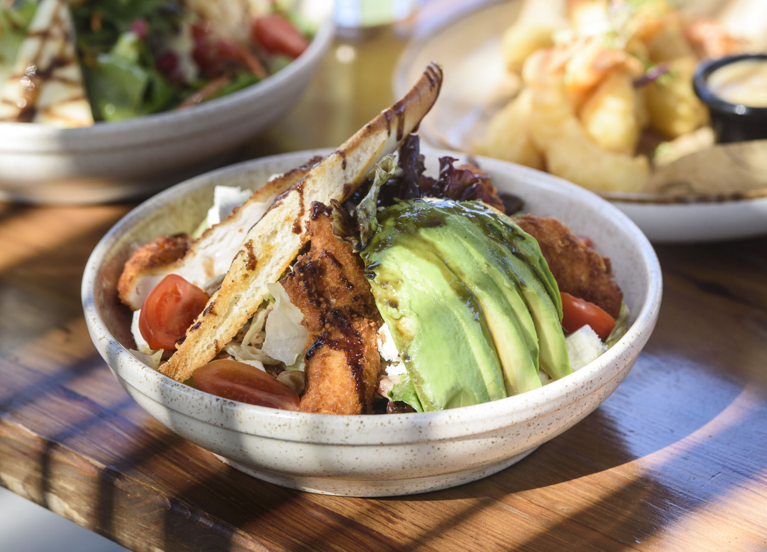 Brunch food restaurant set up